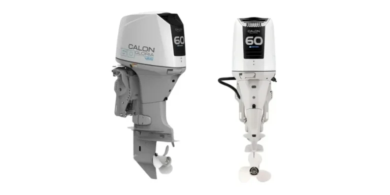 Calon Gloria F60 four-stroke 60hp outboard motor, two views