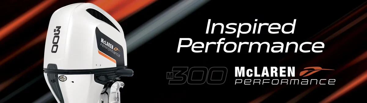 Honda Marine McLaren Performance M300 outboard banner
