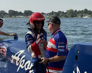 Jimmy Shane and Bruce Ratchford celebrate the U-27 Miss Apollo win at the 2026 Apollo Columbia Cup