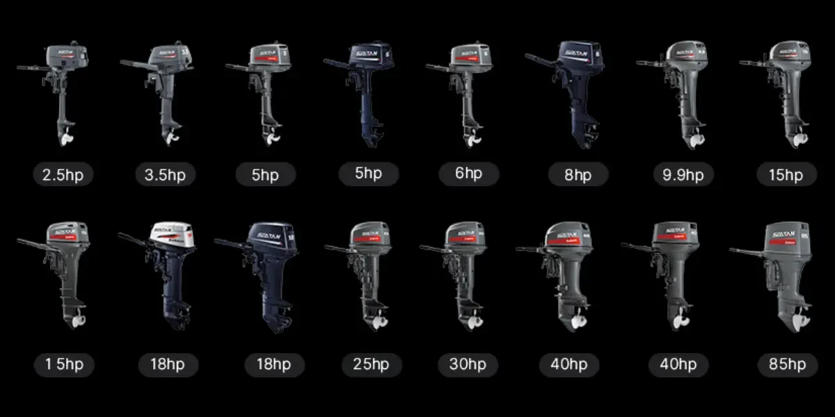 Hangzhou Seatan Machinery outboard motor range from 2.5hp to 85hp