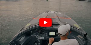 Jan-Cees Korteland at the helm of Vehicle Racing Team's Bernico approaching Venice at the Raid Pavia-Venezia