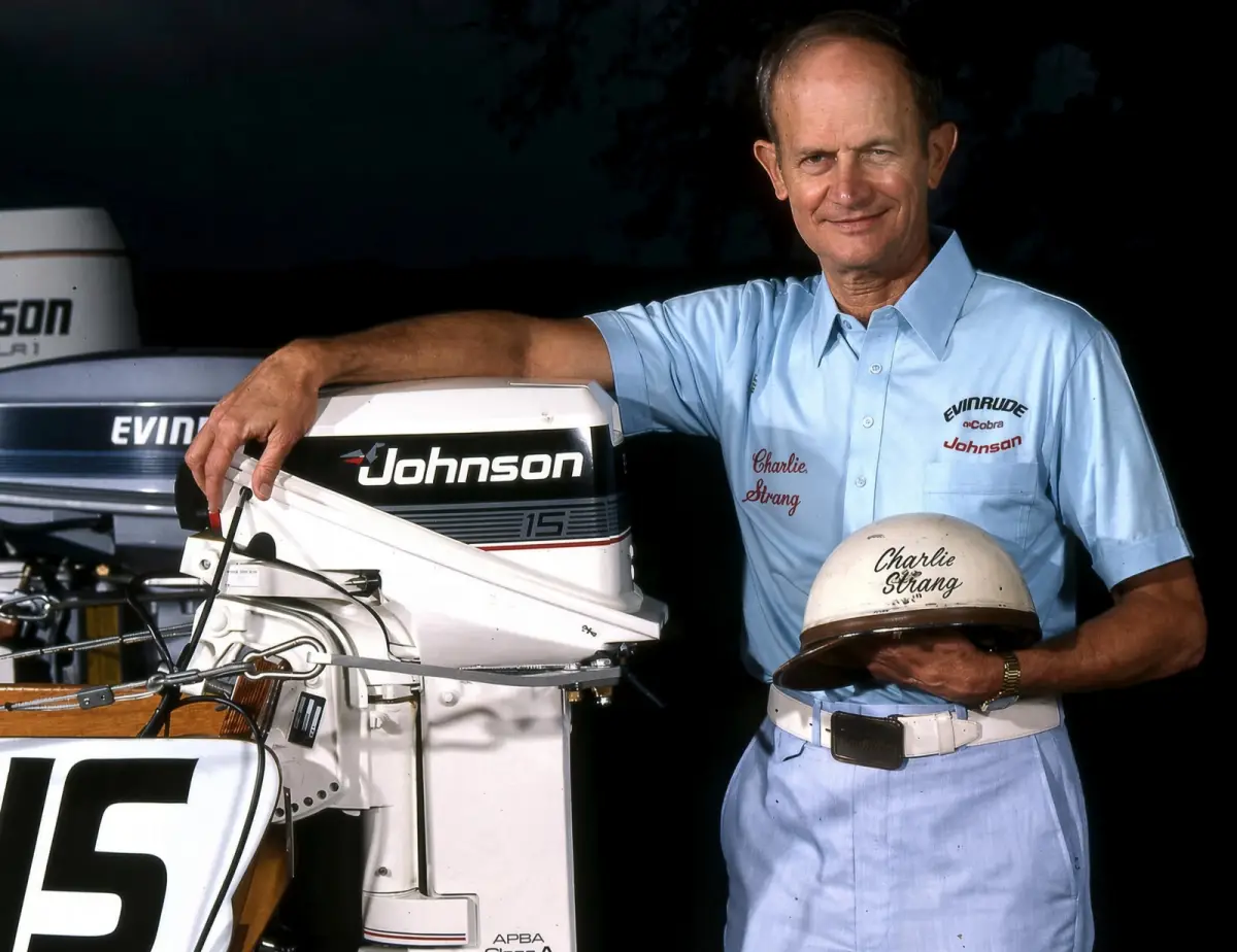 Charles D. Strang during his years as chairman and CEO of Outboard Marine Corporation