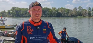 Edgaras Riabko after taking pole position at San Nazzaro, UIM F2 World Championship