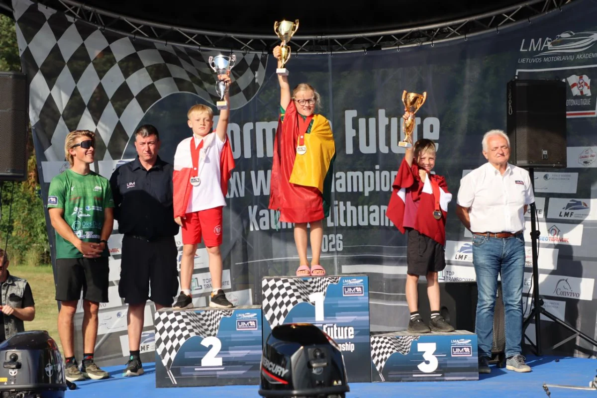 Class 1 podium at the Formula Future World Championship in Kaunas