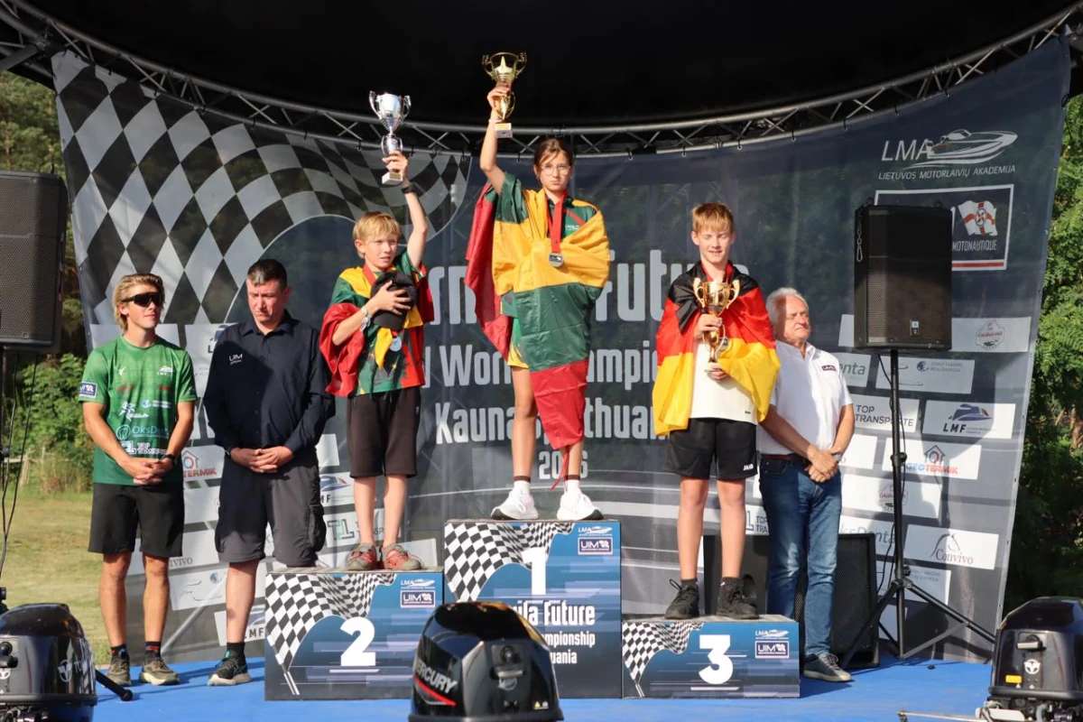 Class 3 podium at the Formula Future World Championship in Kaunas