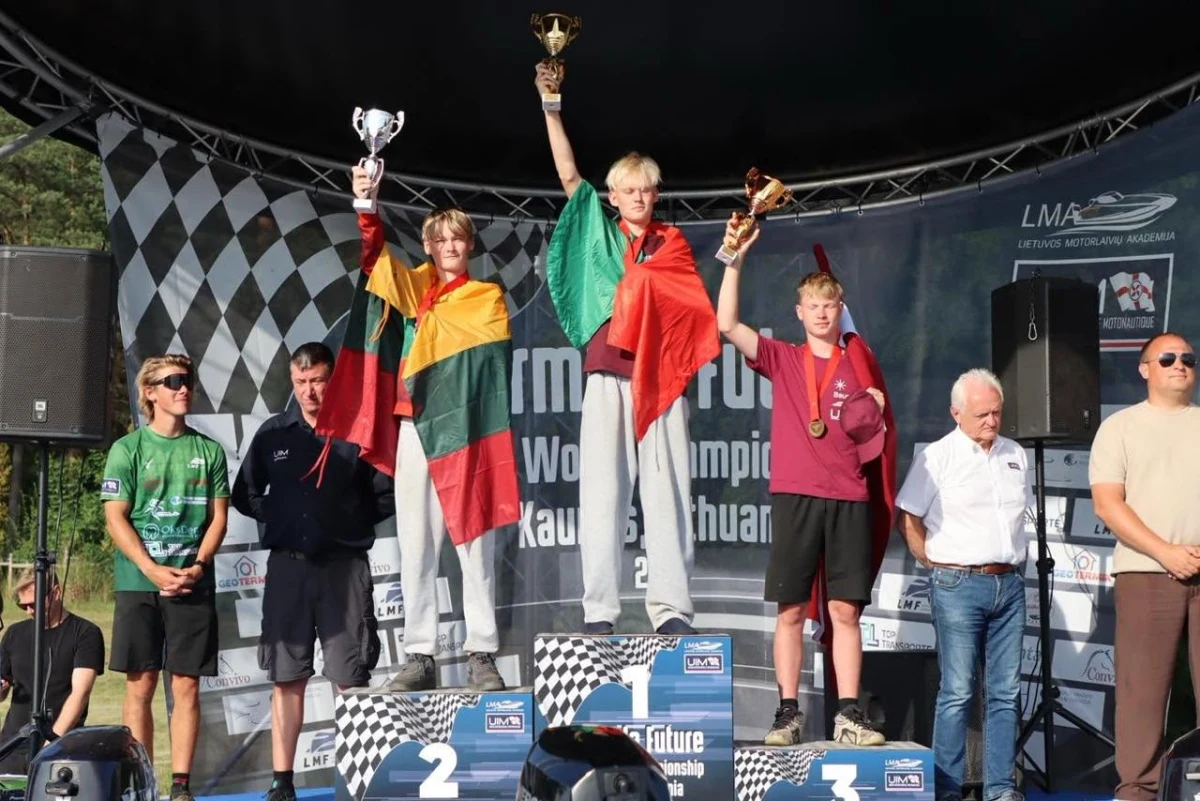 Class 5 podium at the Formula Future World Championship in Kaunas