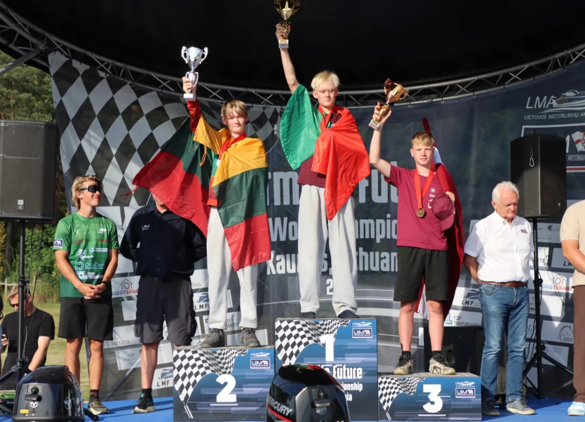 Class 5 podium at the Formula Future World Championship in Kaunas