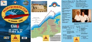 Official 1995 Montecristo Cup event programme, La Habana Cuba, showing the race course map and the Comite de Honor