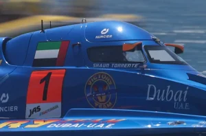 Shaun Torrente, Victory Team, boat number 1, winner of the F1H2O Grand Prix of Kyrgyzstan 2026