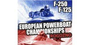 European Powerboat Championships F-125 and F-250 poster for Rogozno, Poland 2026