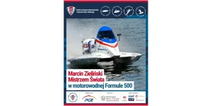 Marcin Zielinski F-500 World Champion 2026, PZMWiNW graphic