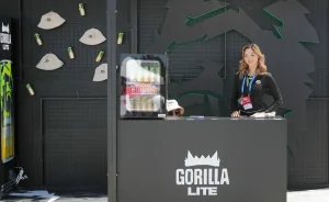 Gorilla Lite promotional booth at the F1H2O Grand Prix of Kyrgyzstan