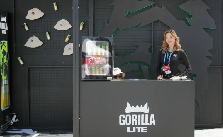 Gorilla Lite promotional booth at the F1H2O Grand Prix of Kyrgyzstan