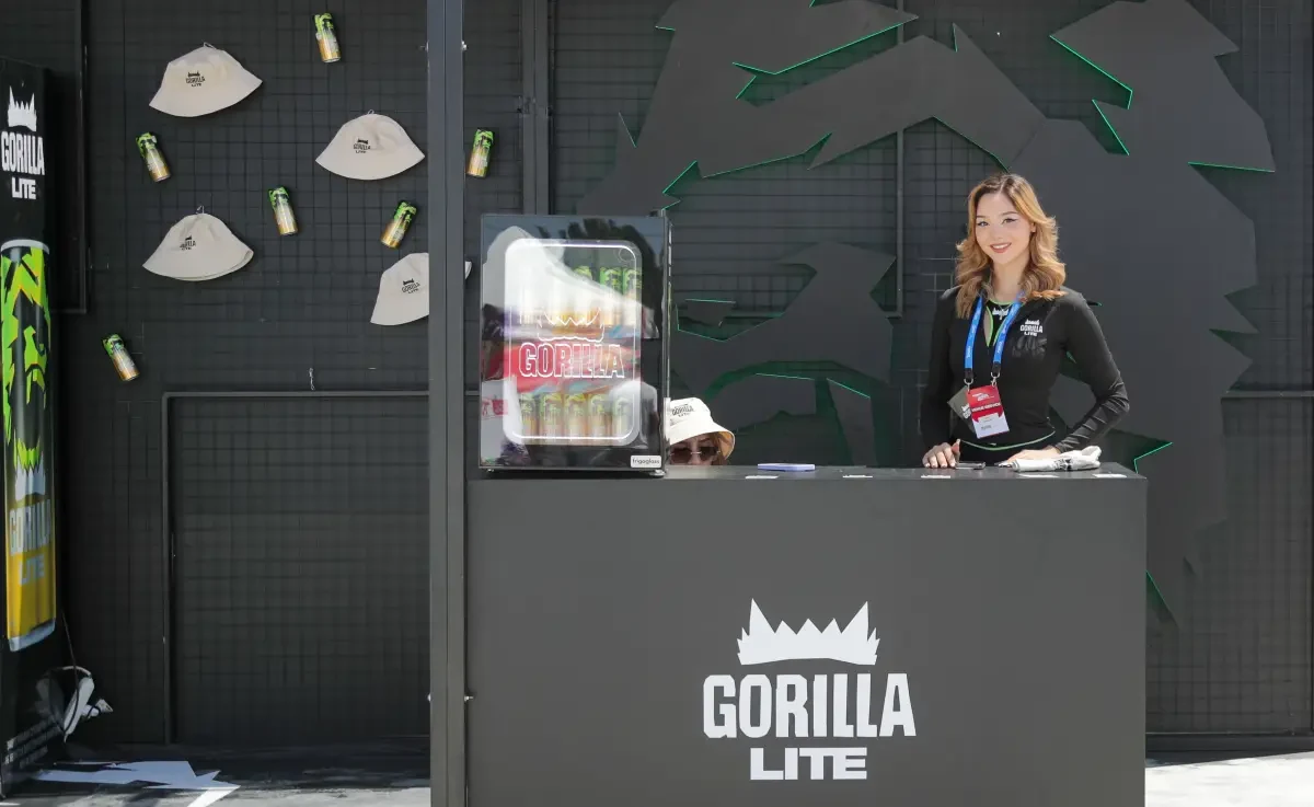 Gorilla Lite promotional booth at the F1H2O Grand Prix of Kyrgyzstan