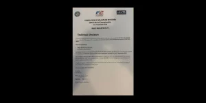UIM Race Bulletin No. 1 Technical Decision ruling the ECU units on Tobias Munthe-Kaas and Ian Blacker's Mercury APX 250 engines non-compliant with Rule 506.11