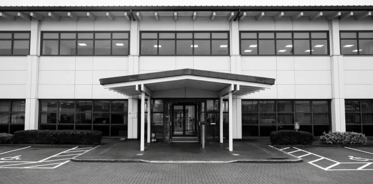 Entrance to Suffolk Coroners' Court at Beacon House, Ipswich