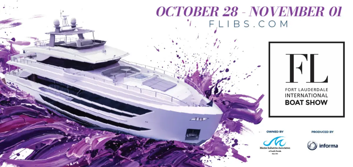 Fort Lauderdale International Boat Show 2026 official artwork, October 28 to November 1