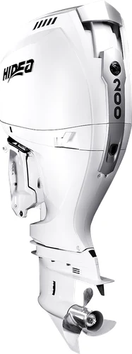 Hidea EF200 200hp four-stroke outboard in white