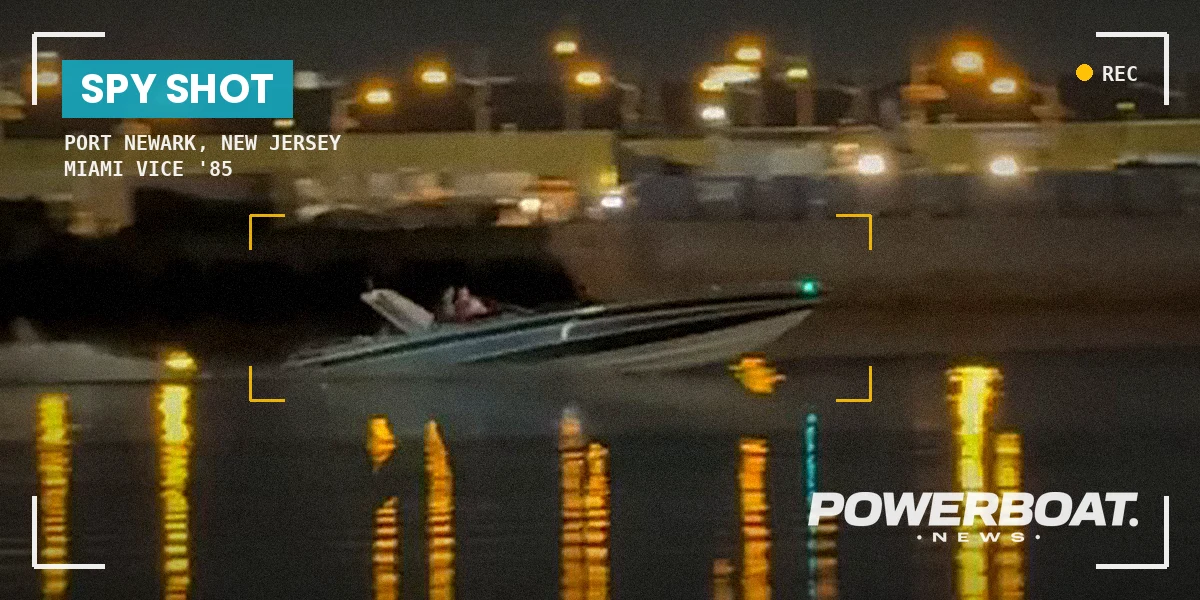 Miami Vice '85 Scarab Filming in New Jersey: First Look