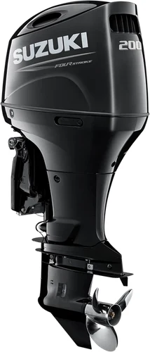 Suzuki DF200A 200hp inline-four outboard in black