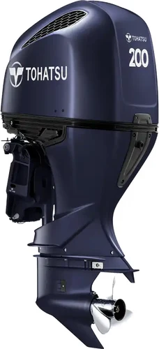 Tohatsu BFT200D 200hp V6 outboard in blue